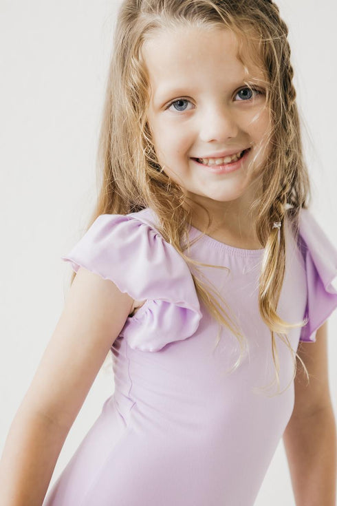 lavender-s-s-flutter-sleeve-leotard Mila &  Rose - Sophia's Style----8